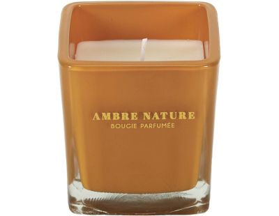 Bougie parfumée carrée Nude 7 cm (Moutarde)