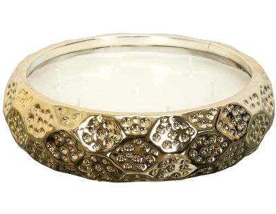 Bougie parfumée en céramique or du temps (7 mèches)