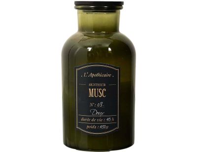 Bougie parfumée fiole Alchimiste 20 cm (Senteur musc)