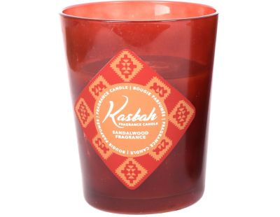 Bougie parfumée pot en verre 13 x 16 cm Kasbah (Senteur bois de santal)