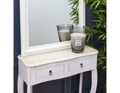 Bougie parfumée pot en verre bulle gris clair (18.5 x 23 cm)