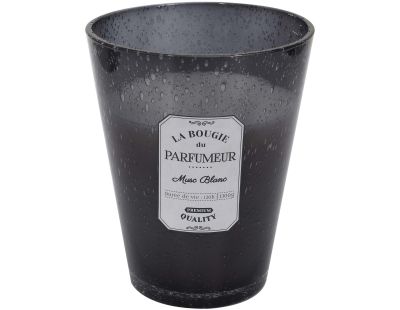 Bougie parfumée pot en verre bulle gris foncé