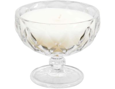 Bougie parfumée senteur iris coupelle en verre 12 cm