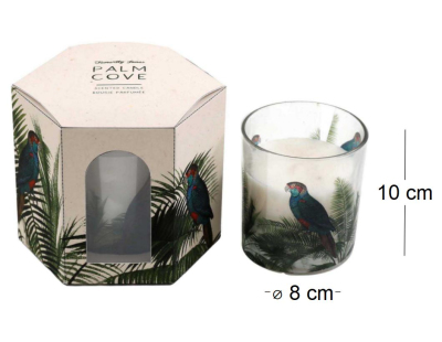 Bougie parfumée tube Palm (Lot de 2)