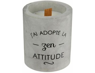 Bougie senteur cachemire pot en ciment (Zen attitude)