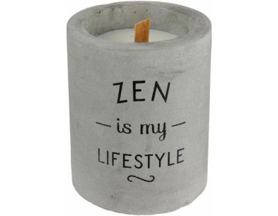 Bougie senteur linge frais pot en ciment (Zen is my lifestyle)