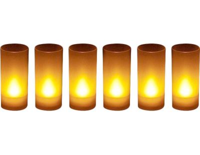 Bougies LED souffle (Lot de 6) (Jaune)
