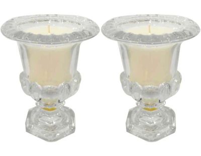 Bougies parfumées vase médicis senteur pivoine (Lot de 2)