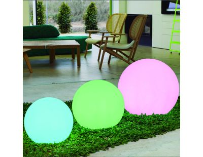 Boule lumineuse extérieure Buly 50 cm (Recharge solaire + batterie rechargeable )