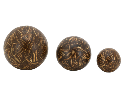 Boules en coco et résine Bali