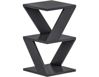 Bout de canapé en aggloméré Albeni (Anthracite)