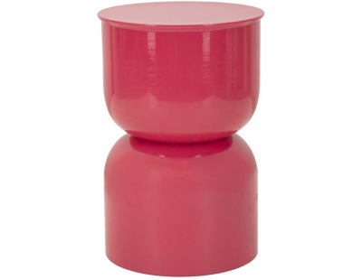 Bout de canapé en métal Oyi 31 x 46 cm (Rose)