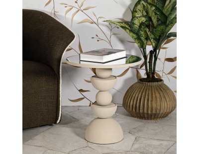 Bout de canapé avec plateau miroir Dune (Modèle 1)
