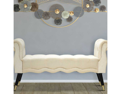 Bout de lit en tissu Paris 120 x 40 x 60 cm