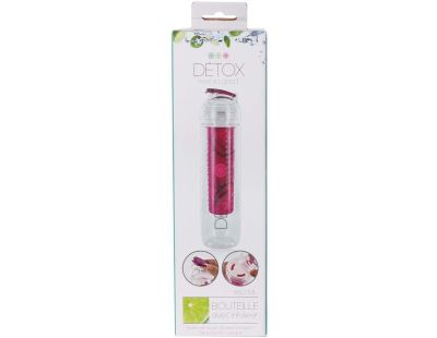 Bouteille détox avec infuseur intégré 650 ml (Rose)