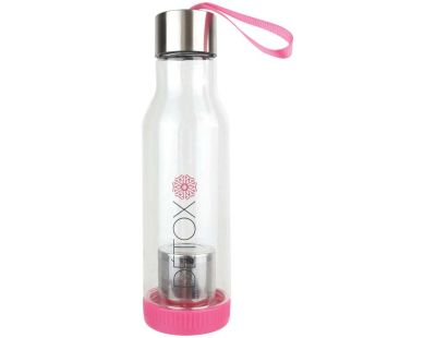Bouteille détox avec infuseur de thé intégré 500 ml (Rose)