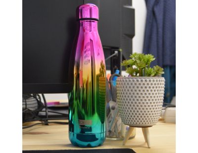 Bouteille isotherme décorée 500 ml (Arc en ciel)