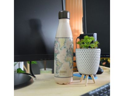 Bouteille isotherme décorée 500 ml (Carte)