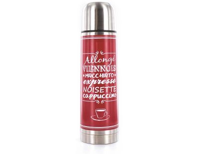 Bouteille de transport en inox 450 ml (Rouge)