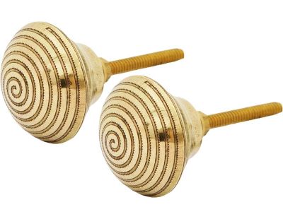 Bouton de porte conique spirale (Lot de 2)