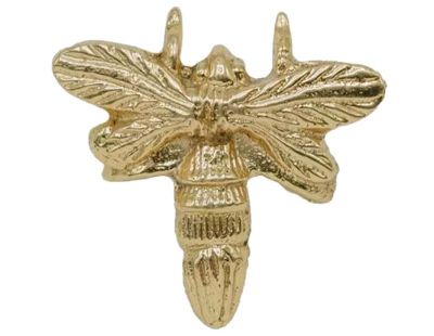 Bouton de porte en laiton recyclé Abeille