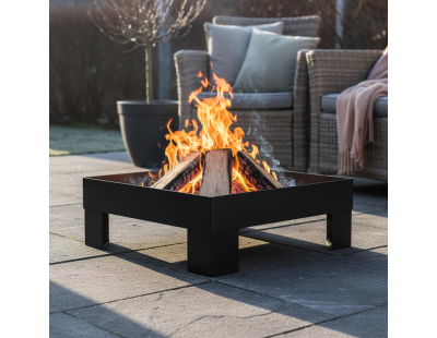 Brasero en acier peint plateforme (80 cm)