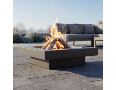 Brasero en acier plateau design (80 cm)