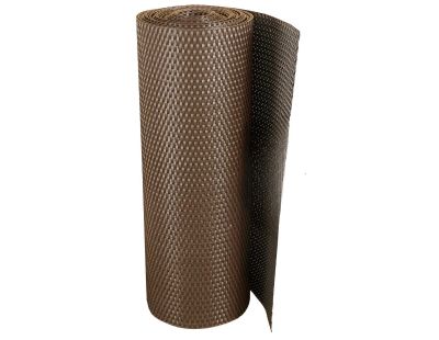 Brise-vue en résine tressée pour balcon et clôture coloris marron (0.9 x 5 m)