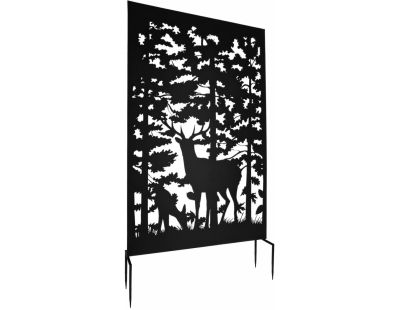Brise vue treillis en fer (Motif cerf)