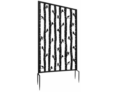 Brise vue treillis en fer (Motif oiseaux)