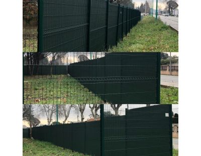 Brise vue occultant en PVC gris anthracite (10 x 1.50 m)