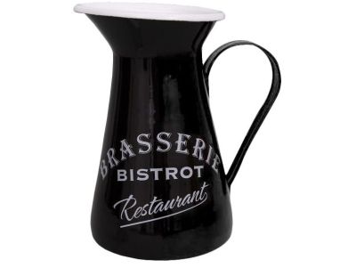 Broc en métal coloré Brasserie-Bistrot (Noir)