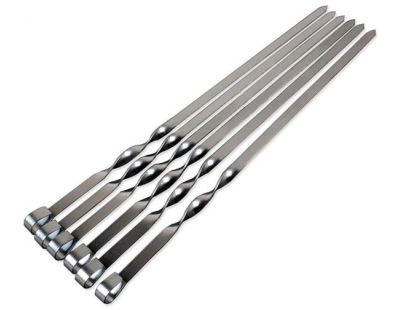 Brochettes à BBQ en inox (Lot de 6)