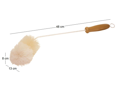 Brosse pour carafe à vin en soie et laine