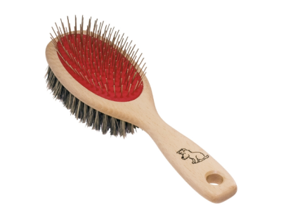 Brosse à chien en fibres union et tiges métalliques