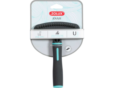 Brosse avec picots rétractables pour chien Anah