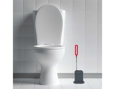 Brosse de toilette avec broc en silicone Buzz
