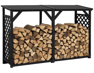 Bûcher treillis en bois Black edition (Avec extension )