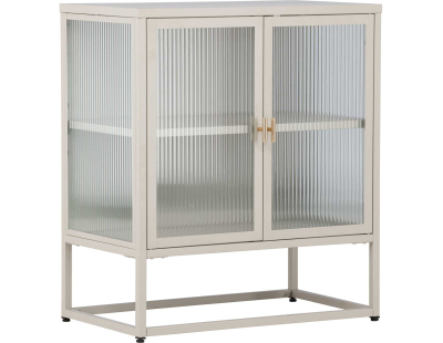 Buffet en acier 40 x 80 x 70 cm Garis (Beige)