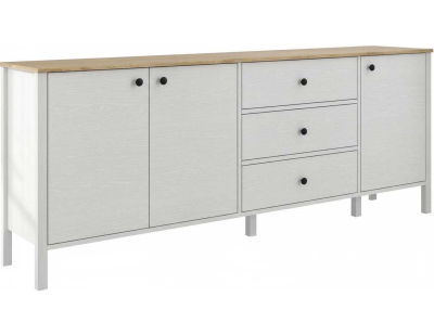 Buffet en aggloméré Frannie (Modèle 4 : 3 portes et 3 tiroirs)