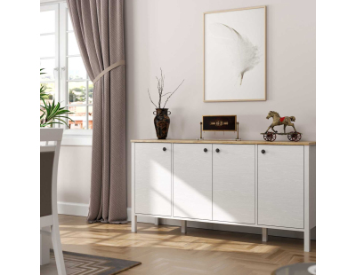 Buffet en aggloméré Frannie (Modèle 1 : 4 portes)
