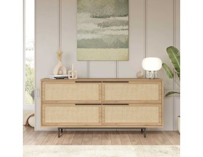 Buffet en aggloméré et effet cannage Only