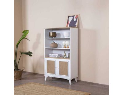Buffet en aggloméré 2 portes Mount (Haut : 90 x 41 x 158 cm)