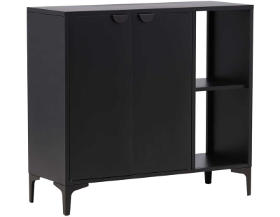 Buffet en métal noir Piring 110 x 42 x 100 cm