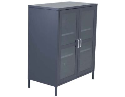 Buffet 2 portes en acier Acero (Gris)