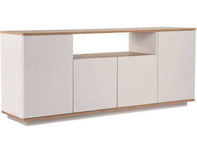 Buffet 4 portes en aggloméré Arista (Beige et Pin)