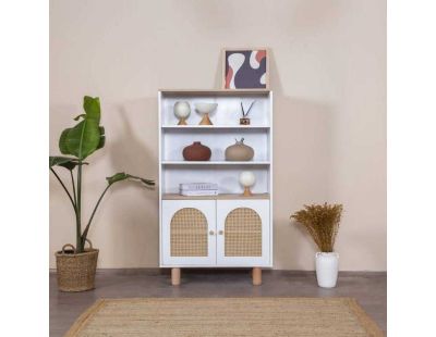 Buffet 2 portes en aggloméré Bohem (Haut : 90 x 41 x 158 cm)
