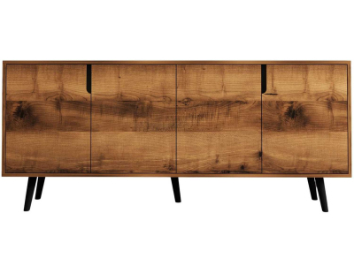 Buffet 4 portes en aggloméré Latina Modern (Noyer)
