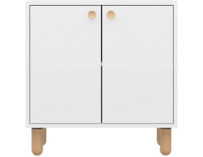 Buffet 2 portes en aggloméré Lina (Blanc)