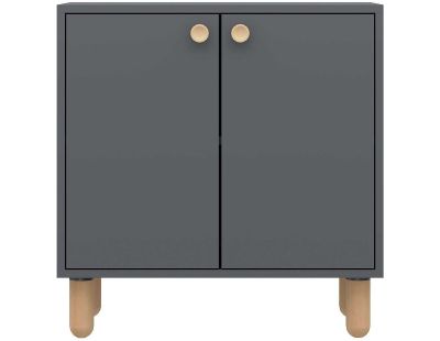 Buffet 2 portes en aggloméré Lina (Anthracite)